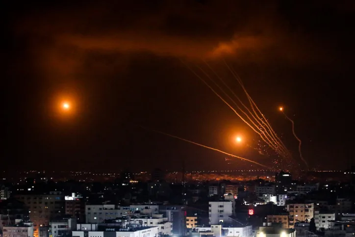 שיגורי הרקטות מלב רצועת עזה