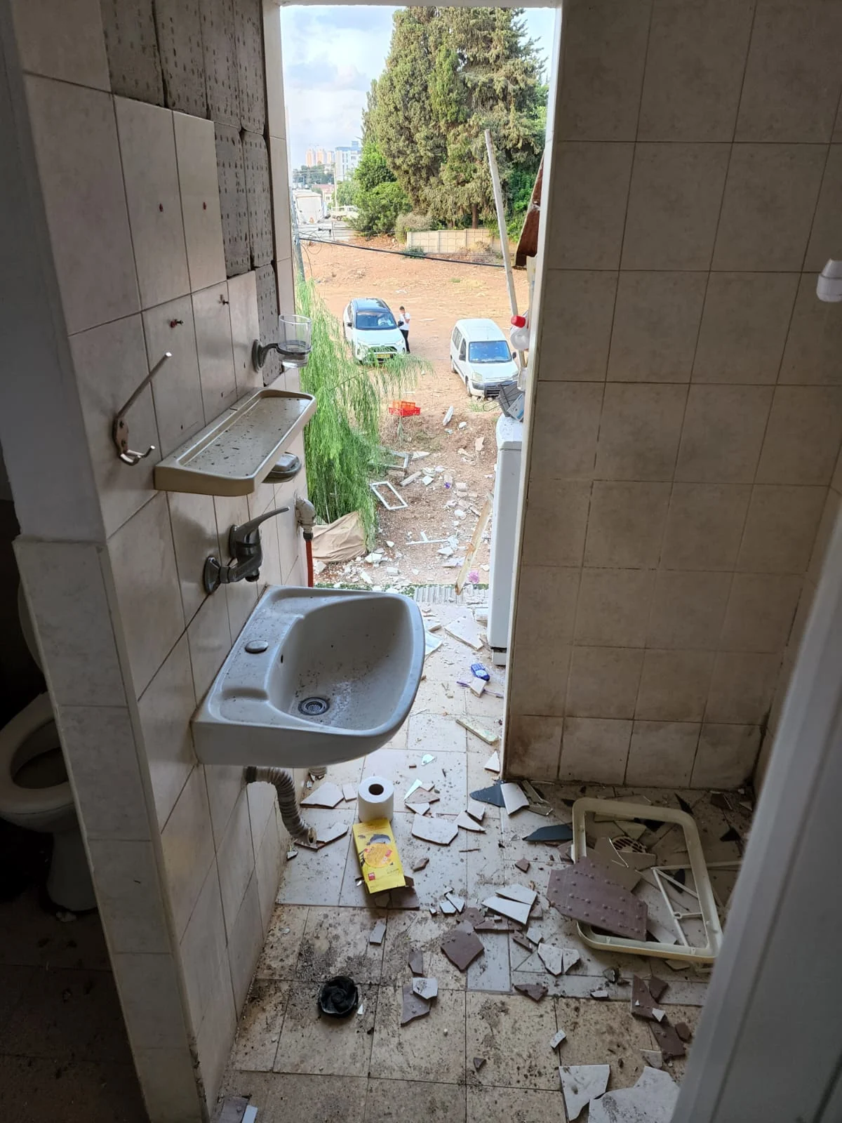 זירת פיצוץ הגז בנתניה