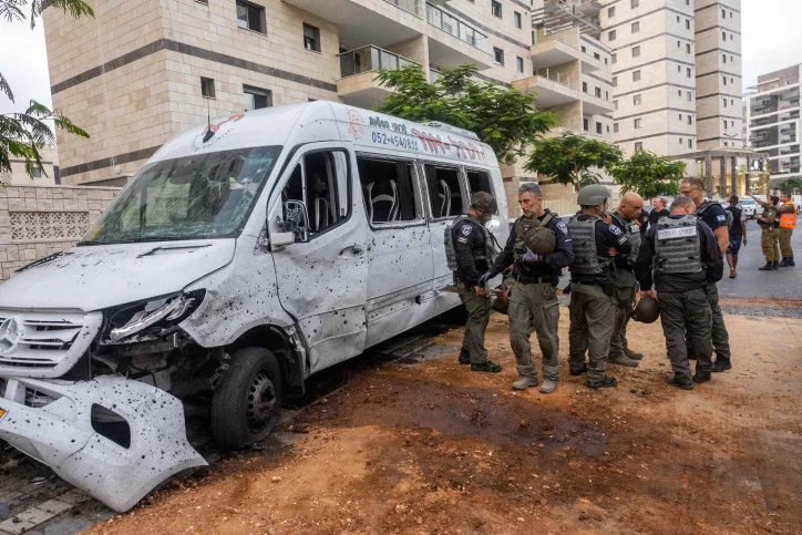 ההרס באשקלון כתוצאה מפגיעת רקטה