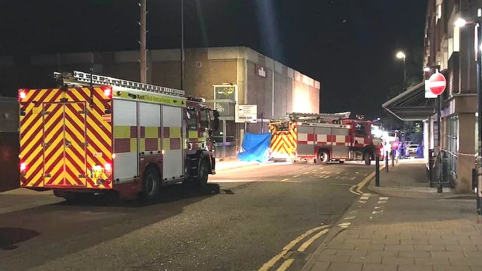 זירת התאונה ברמסגייט שבאנגליה שבה נהרגו שני ישראלים