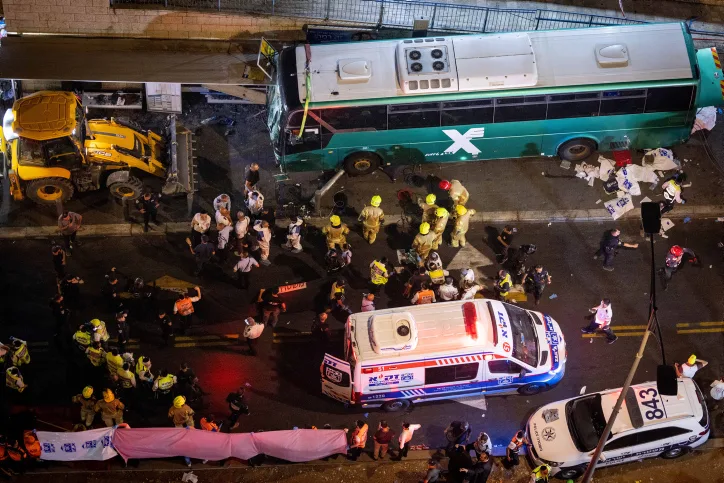 .תאונת האוטובוס בירושלים