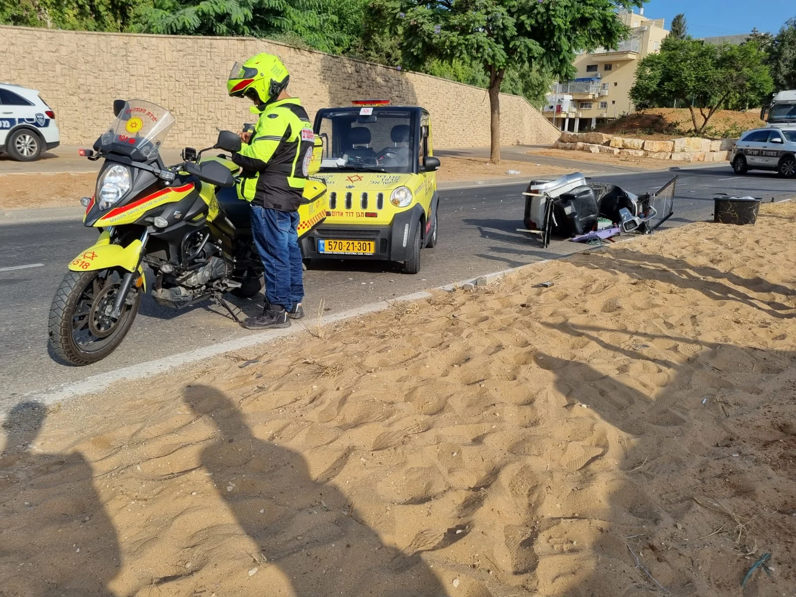 קולנועית נפגעה מרכב באשדוד