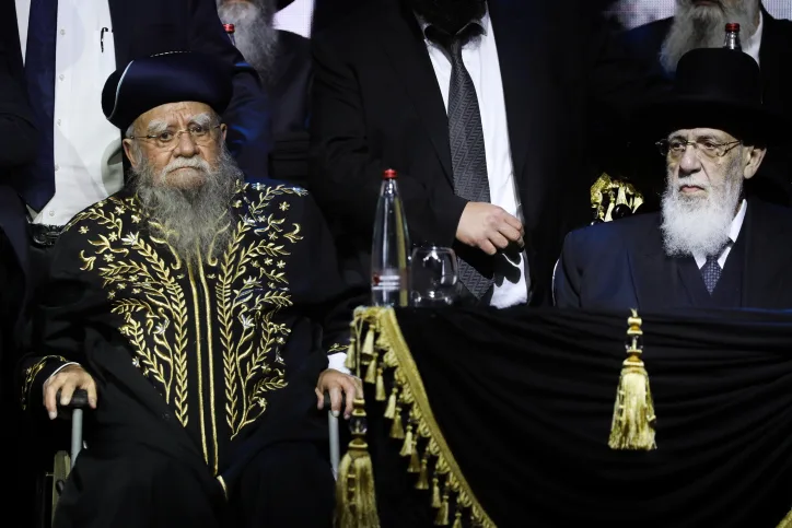 הרב שלום כהן לצד הרב אליהו בקשי-דורון