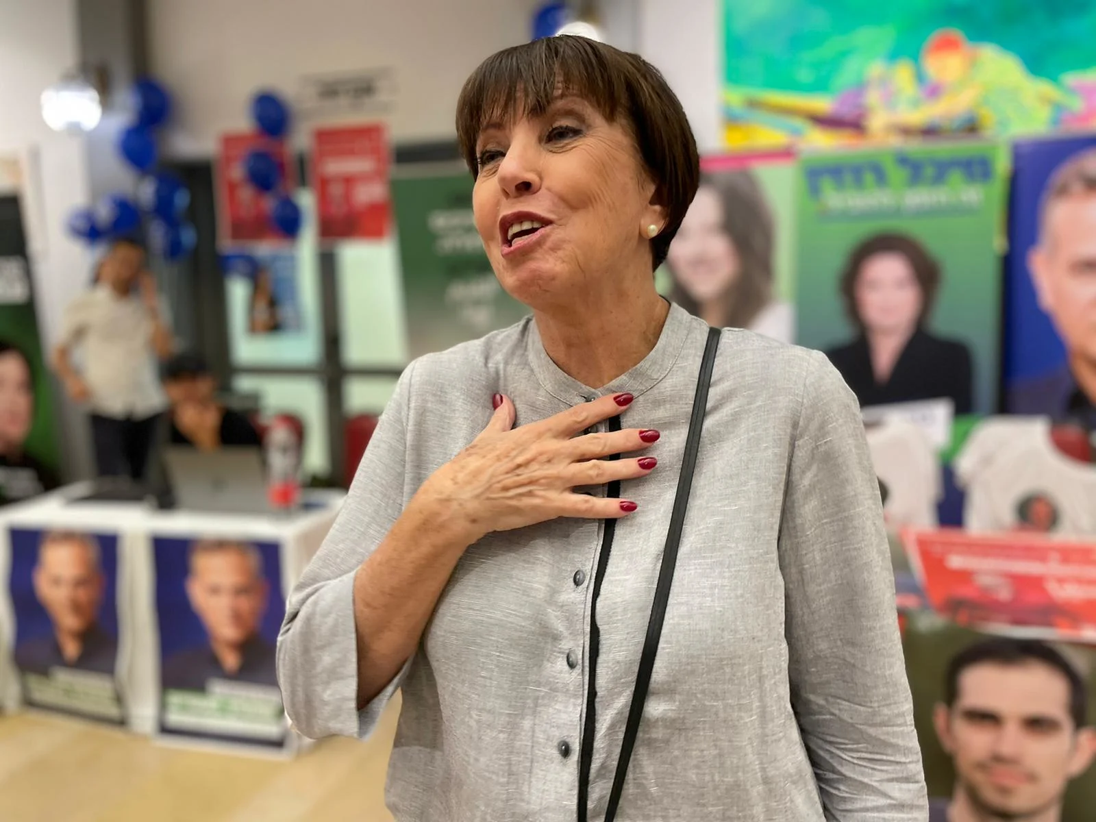 זהבה גלאון מצביעה בפריימריז לראשות מרצ