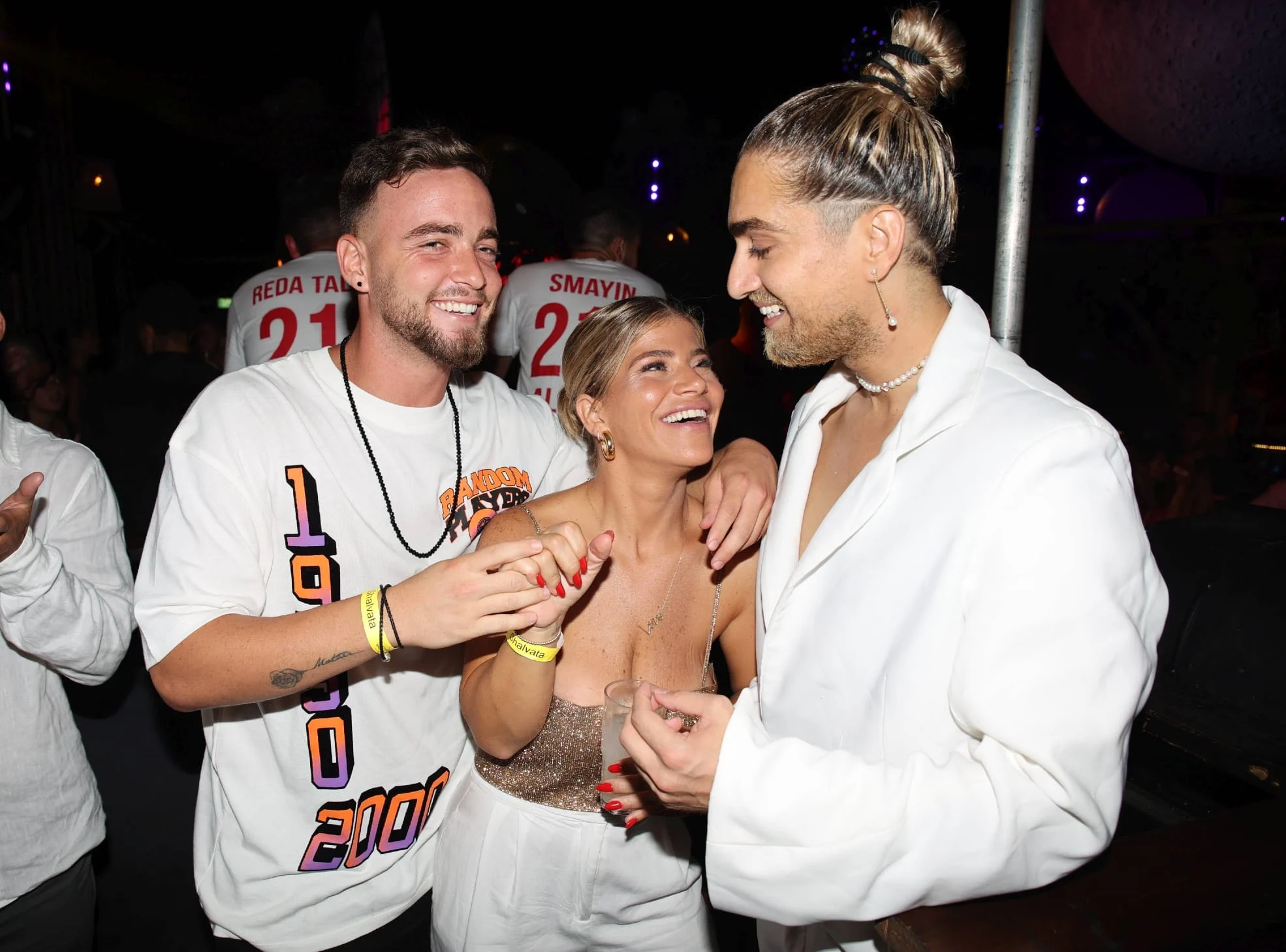 ג'קי אזולאי ובן זוגה בני פרץ יחד עם שון בלאיש