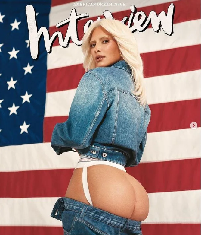 קים קרדשיאן על שער המגזין האמריקאי Interview