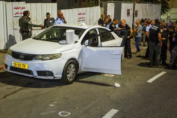 זירת הרצח של העיתונאי נדאל אגבאריה באום אל-פחם