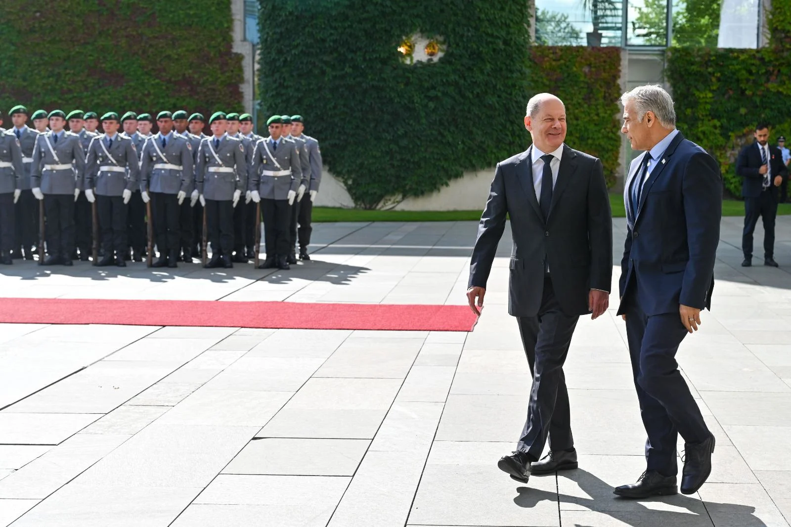 רה''מ יאיר לפיד וקנצלר גרמניה אולף שולץ בלשכת הקנצלר בברלין