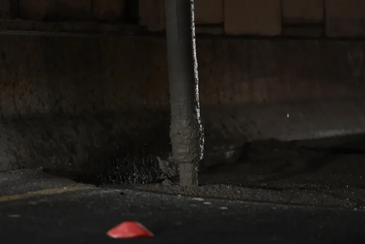 העבודות על הבולען באיילון