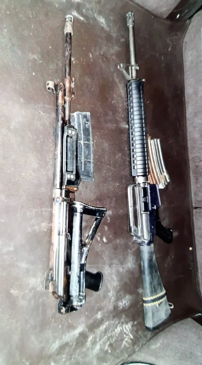 אמצעי הלחימה שנתפסו אצל העצורים, התכוונו לבצע פיגועים