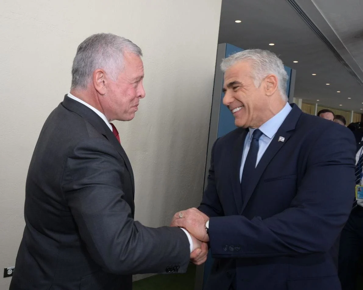 רה''מ יאיר לפיד ועבדאללה מלך ירדן בניו יורק