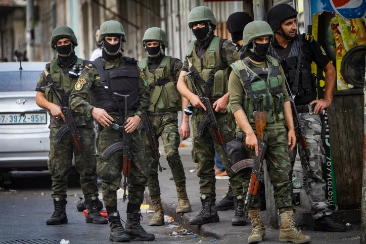 אנשי מנגנוני הביטחון הפלסטיניים