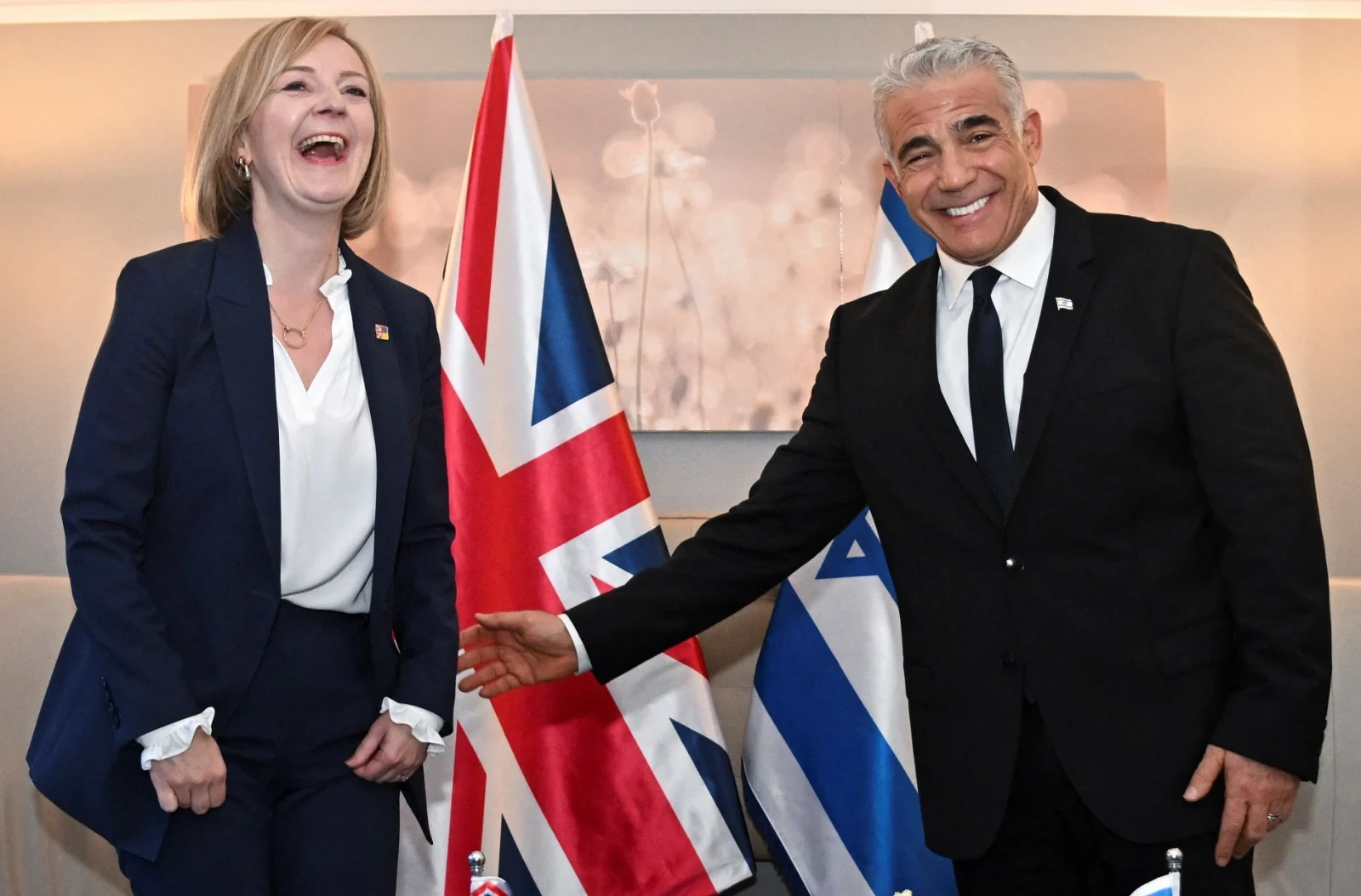 רה''מ יאיר לפיד עם ראש ממשלת בריטניה ליז טראס בניו יורק