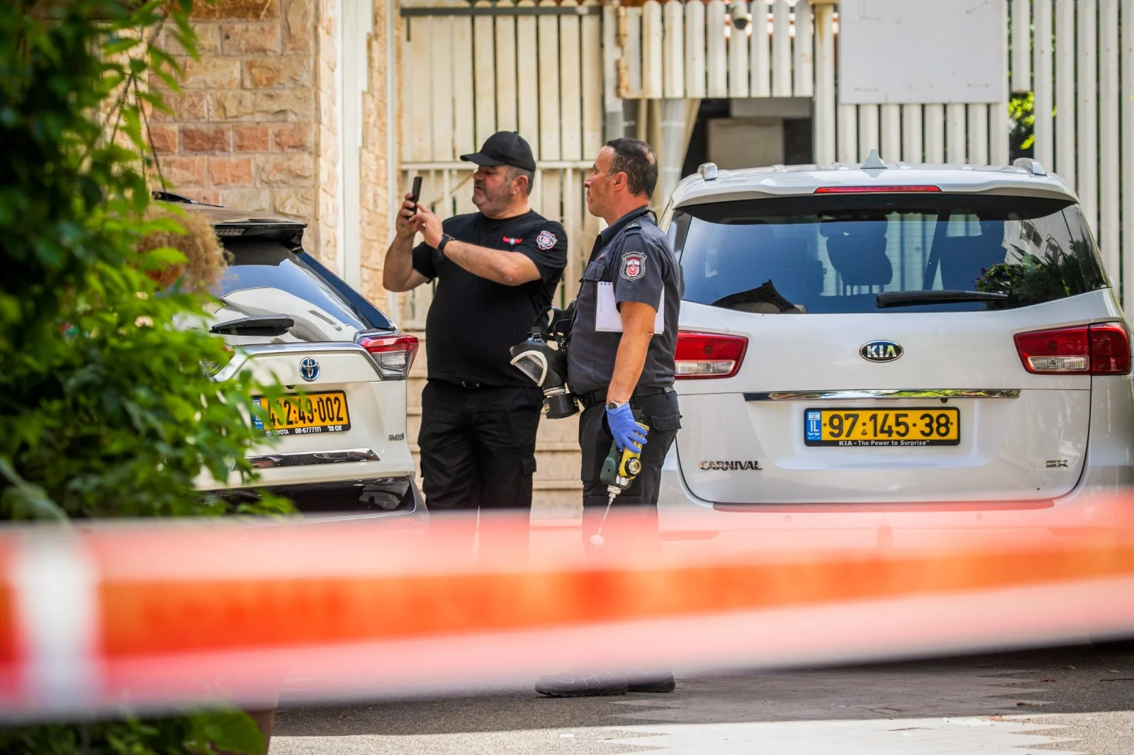 זירת הרצח ברחובות