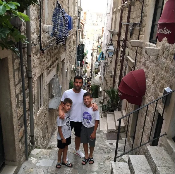 מילאן מאטוביץ' עם אביו דושאן