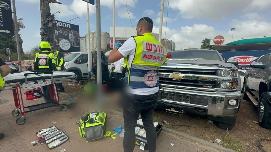 זירת הירי בדרך השבעה בין אזור לחולון