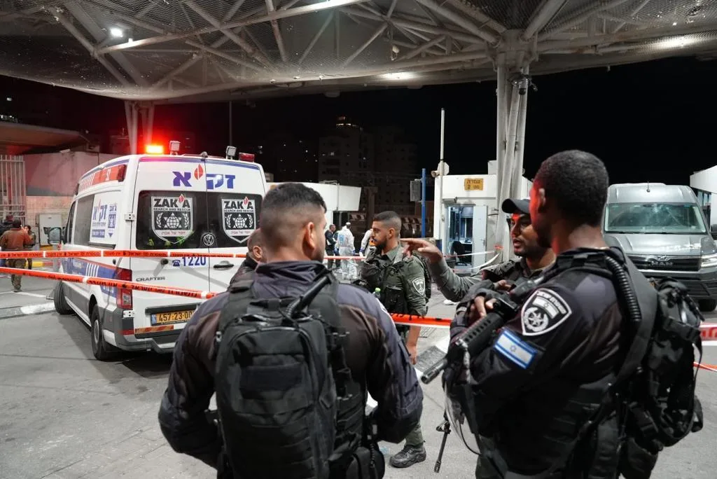 כוחות הביטחון בזירת הפיגוע בירושלים