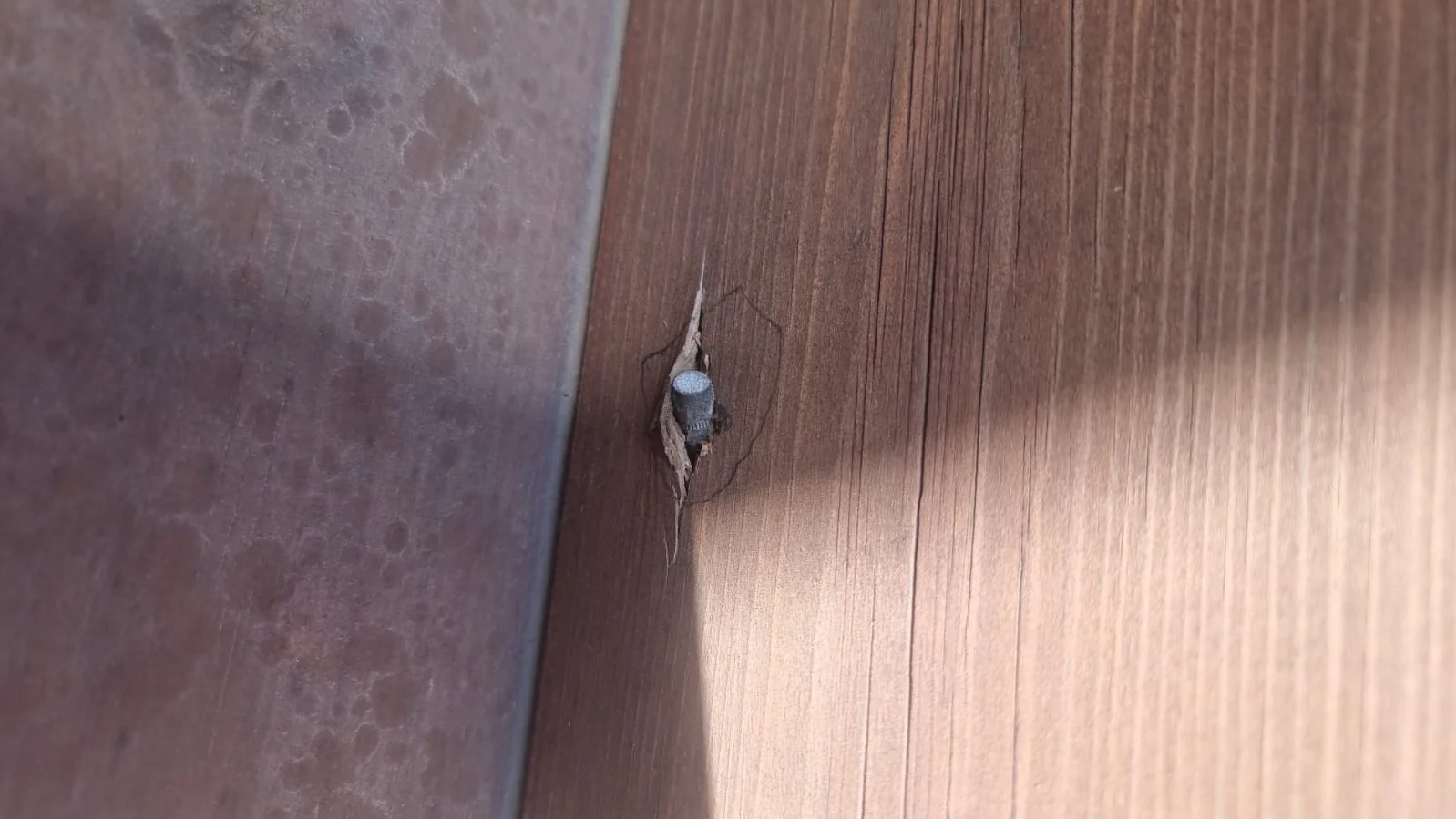 הקליע שחדר לבית ביישוב שקד בצפון השומרון