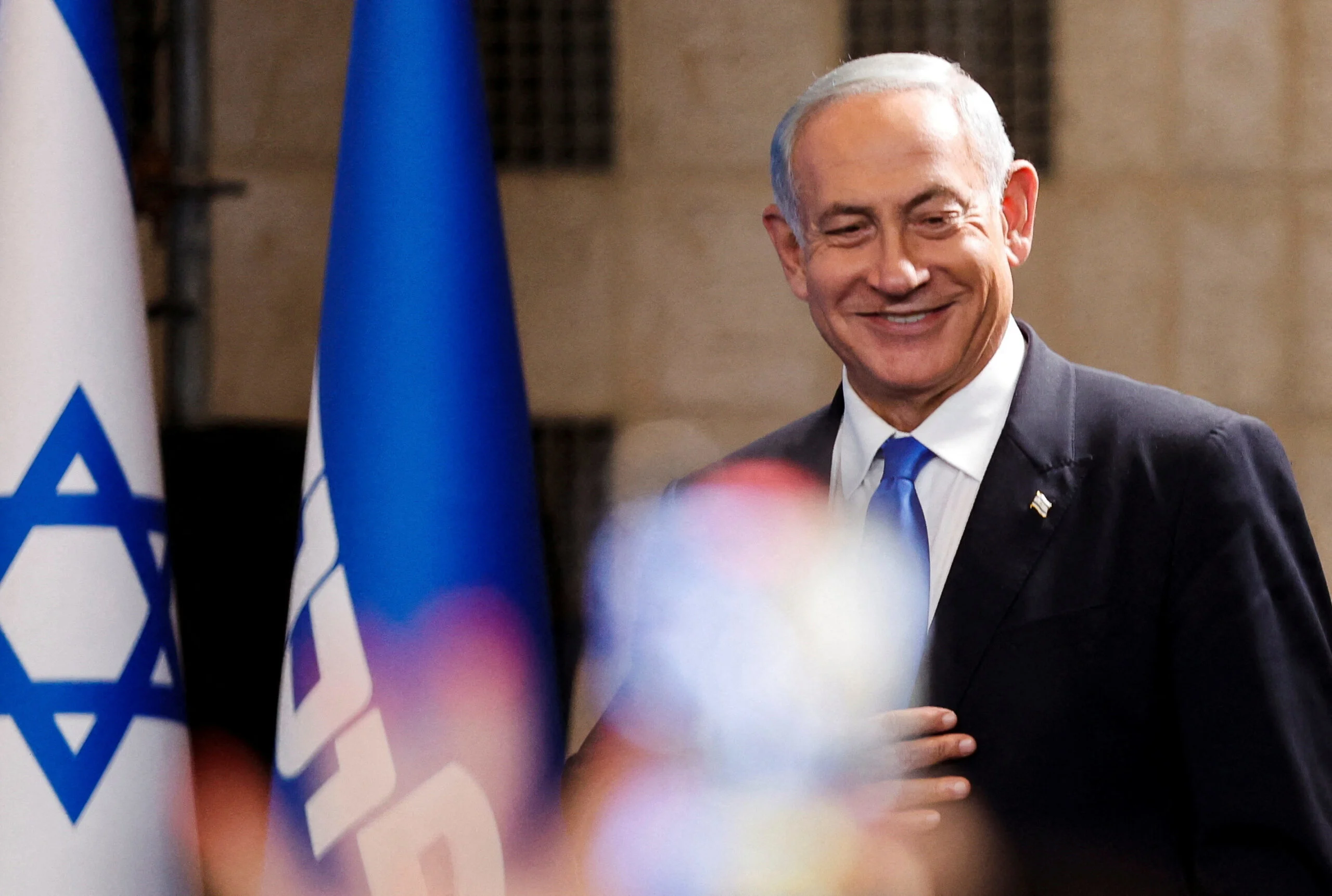 בנימין נתניהו בנאום הניצחון בליל הבחירות