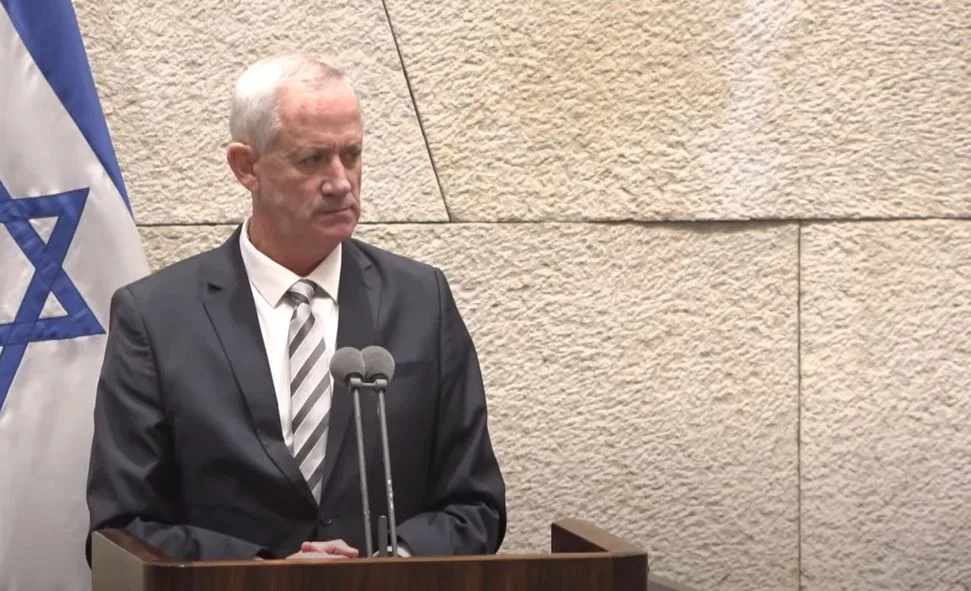 בני גנץ בישיבה לזכר רבין בכנסת