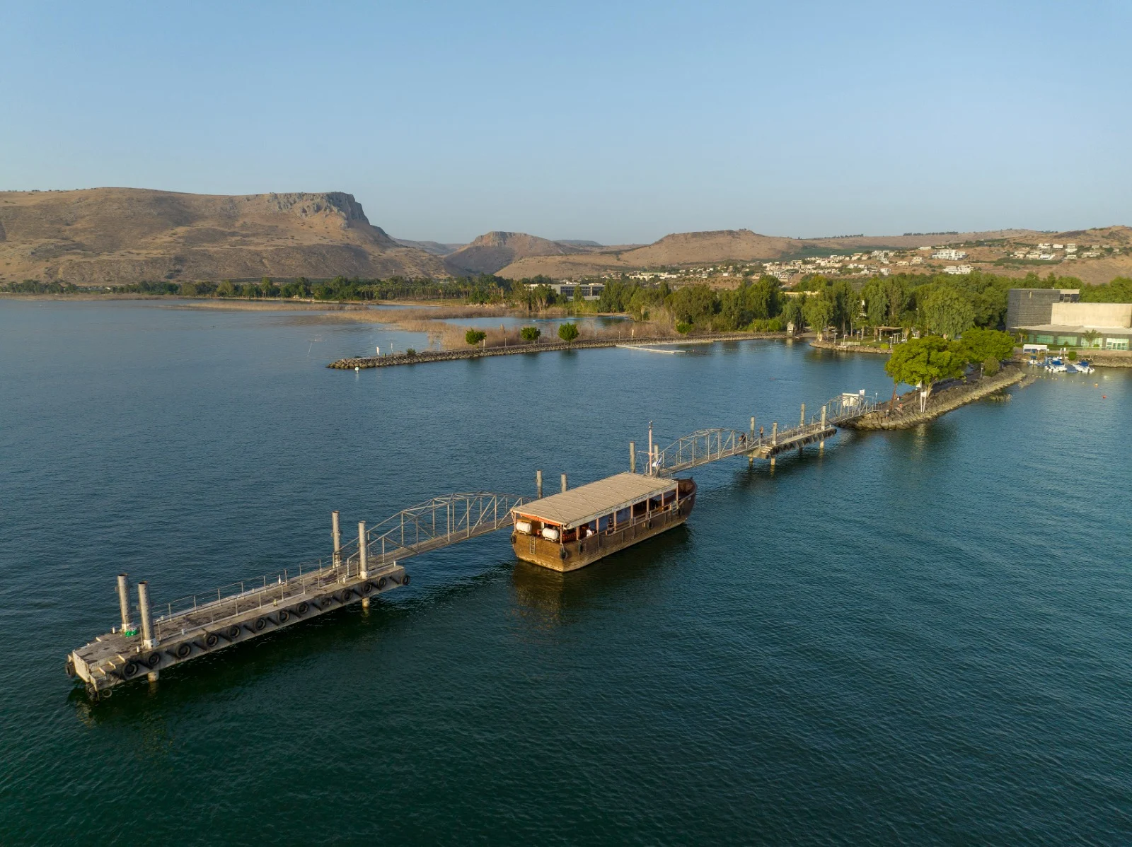 מבט אווירי על הכנרת