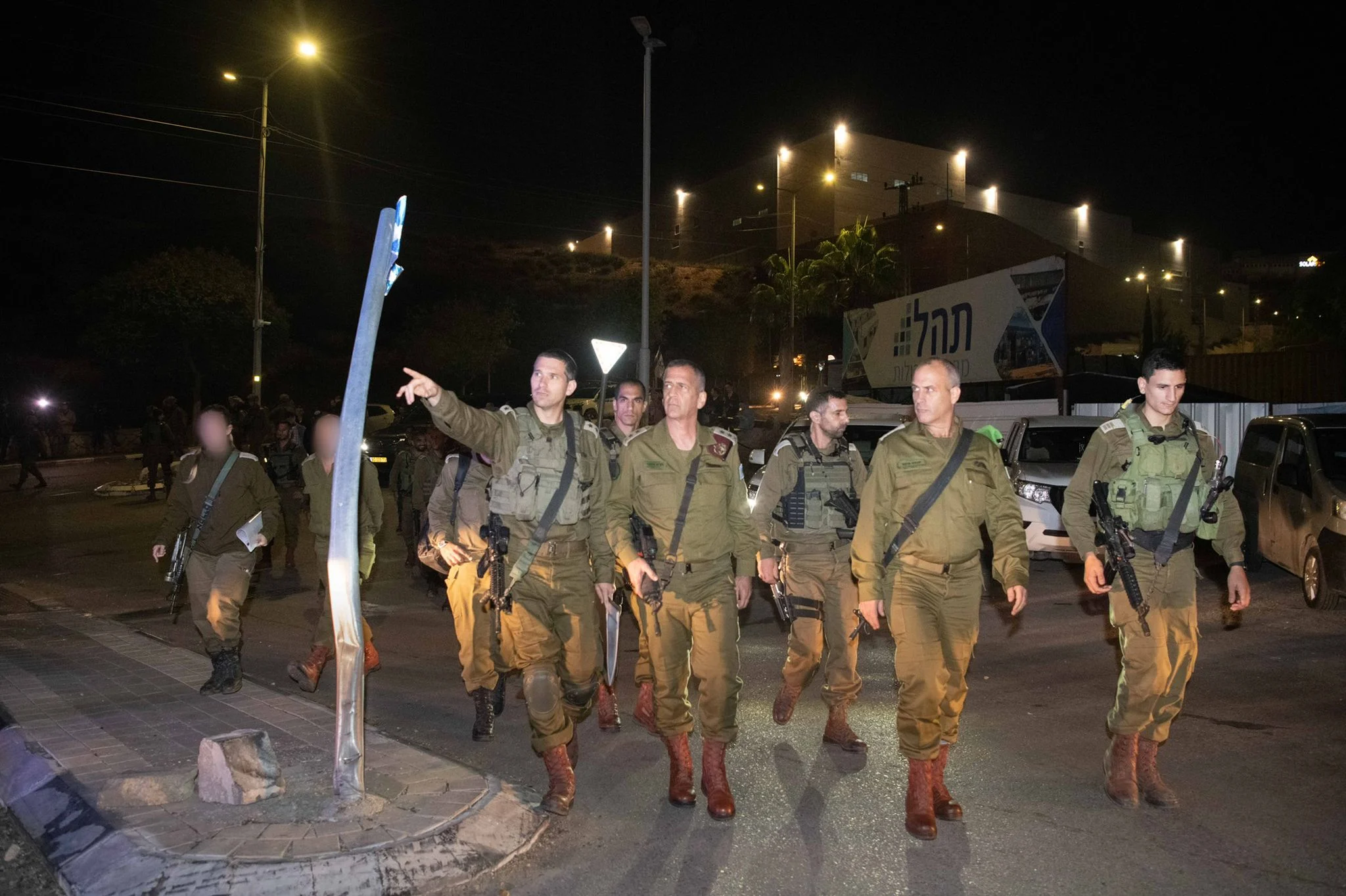 ביקור הרמטכ''ל בזירת הפיגוע באריאל