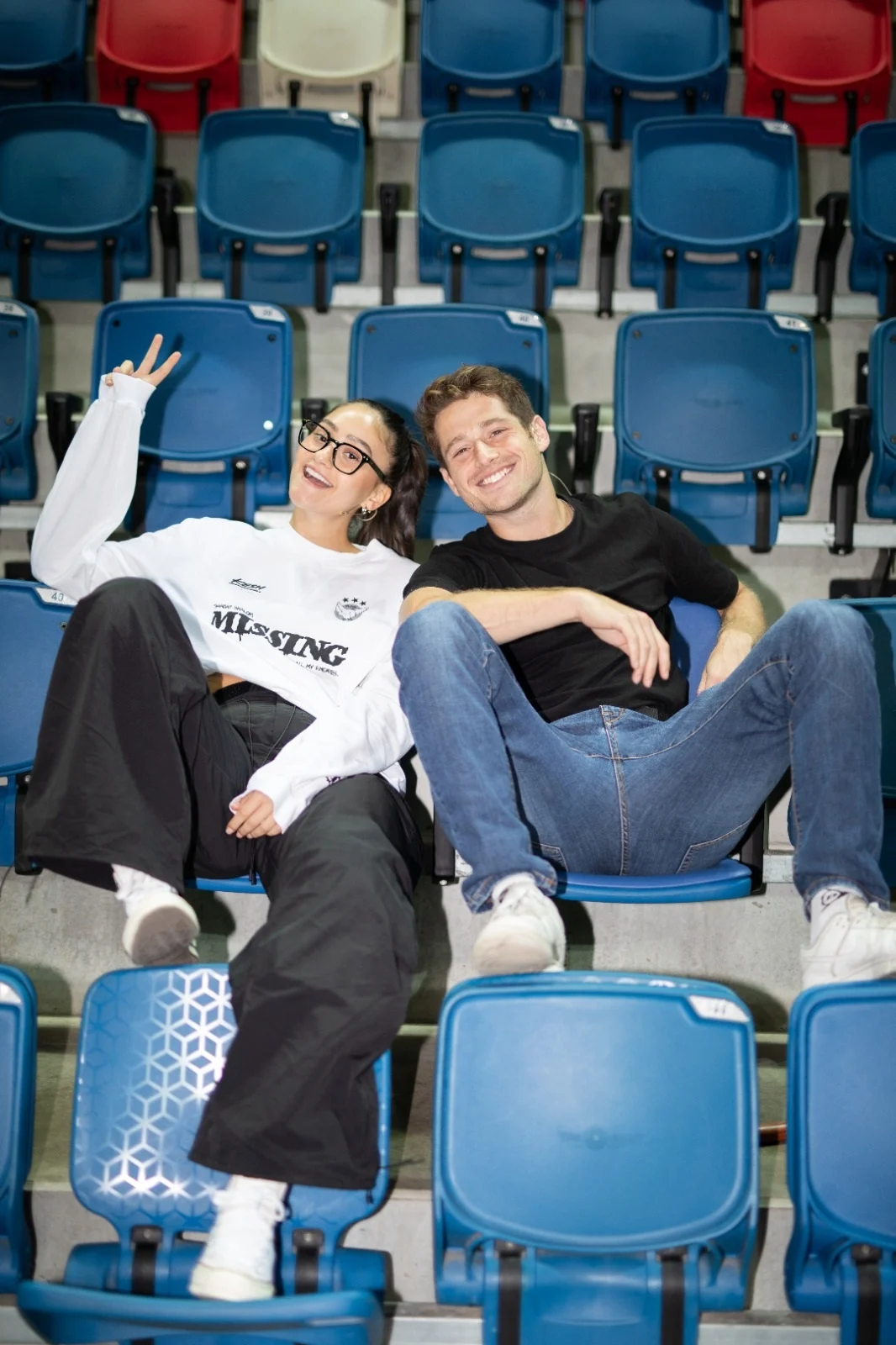 אגם בוחבוט ואברהם ארנסון בחזרות לפסטיגל