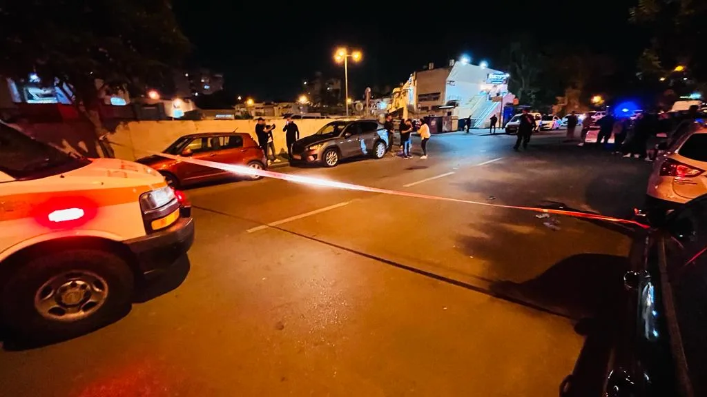 זירת התאונה בחולון