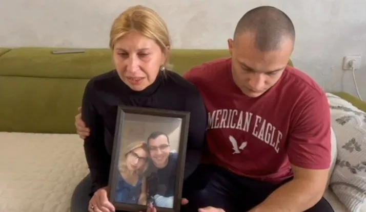 לנה, אשתו של יורי וולקוב שנרצח אמש בחולון