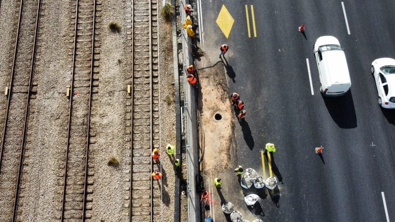 הבור באיילון ליד לה-גווארדיה