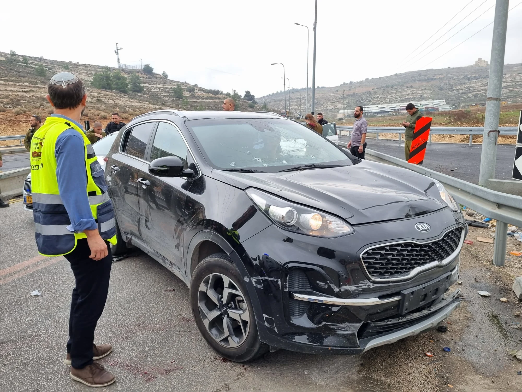 המכונית של המחבל החשוד בדריסה בבנימין