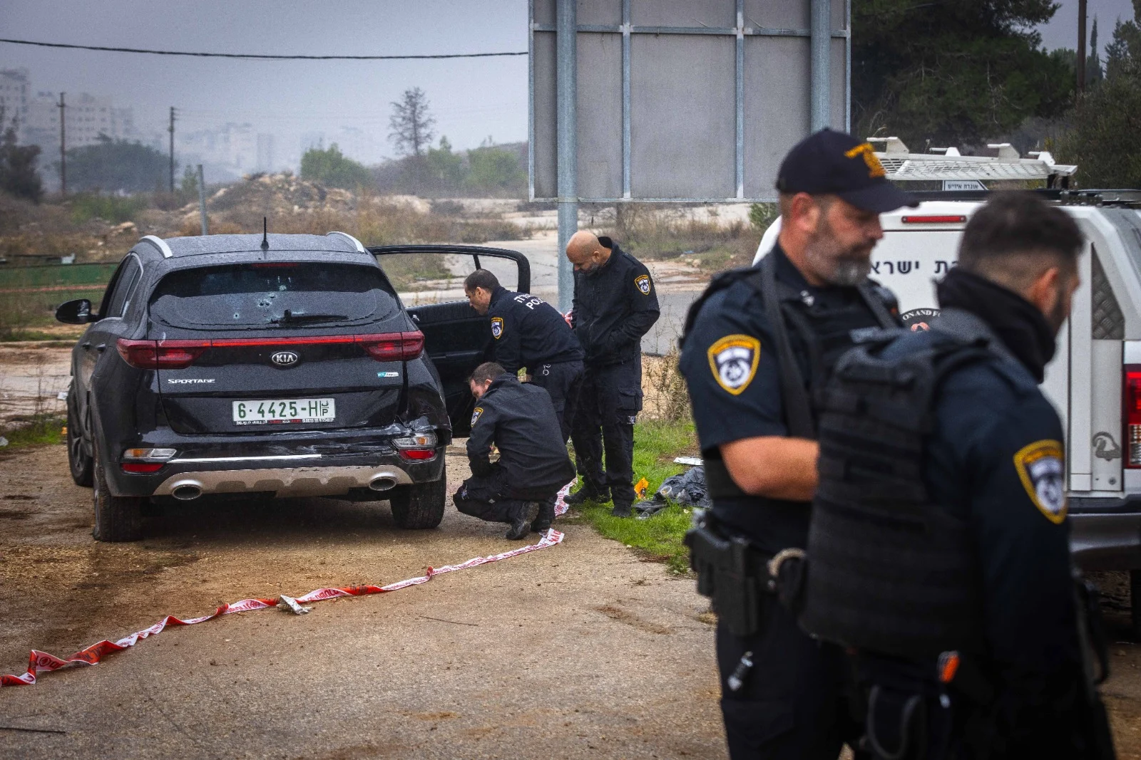 זירת פיגוע בבנימין