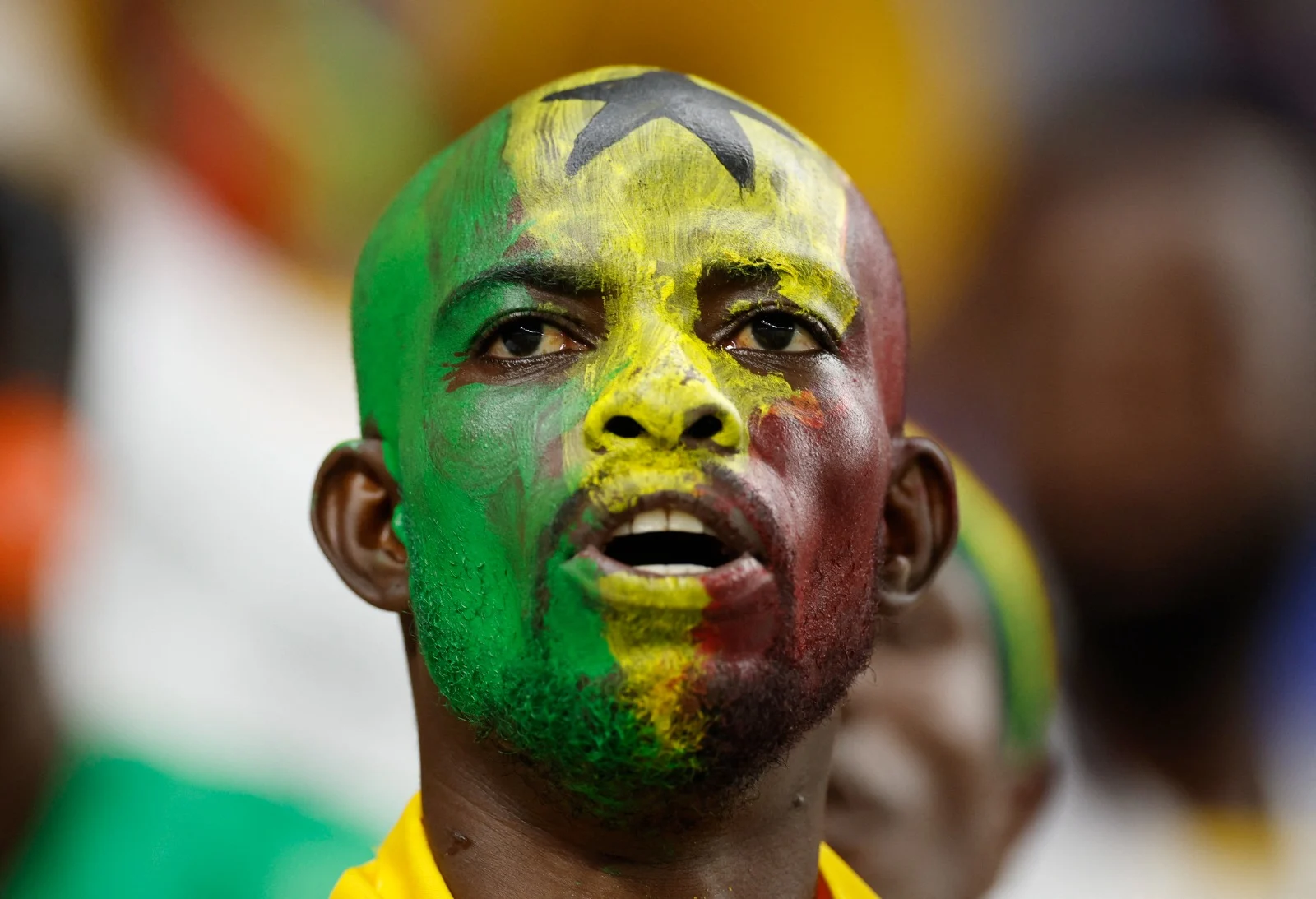 אוהד גאנה לפני המשחק מול אורוגוואי