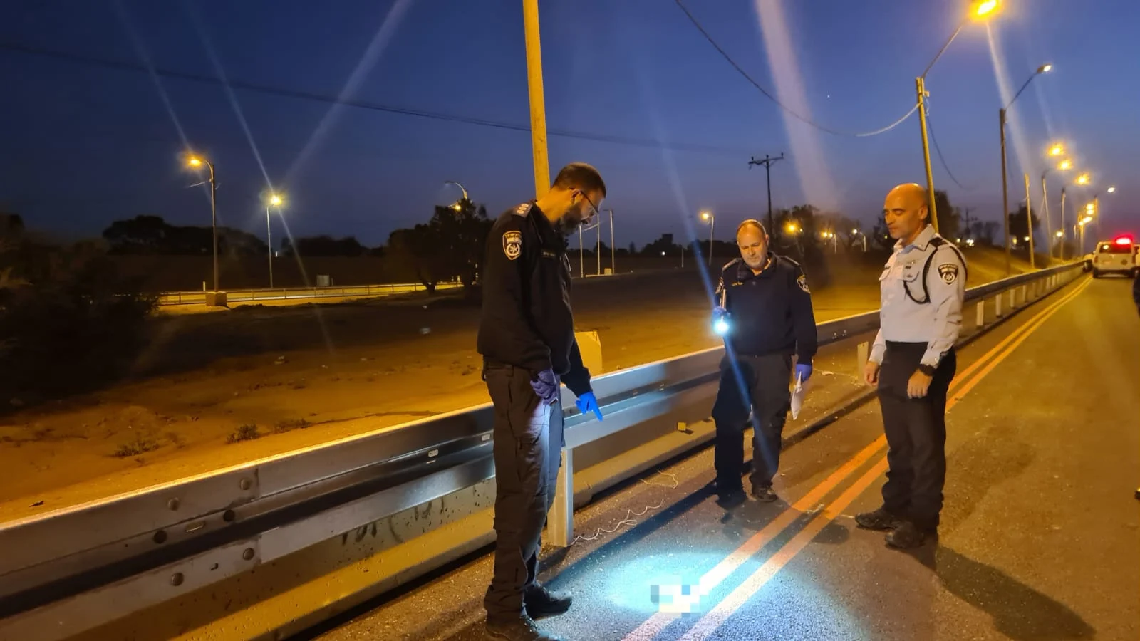 זירת ניסיון הרצח בנגב