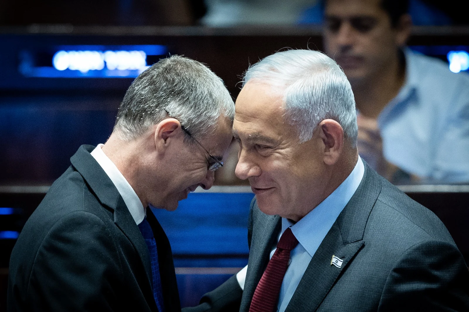בנימין נתניהו ויריב לוין