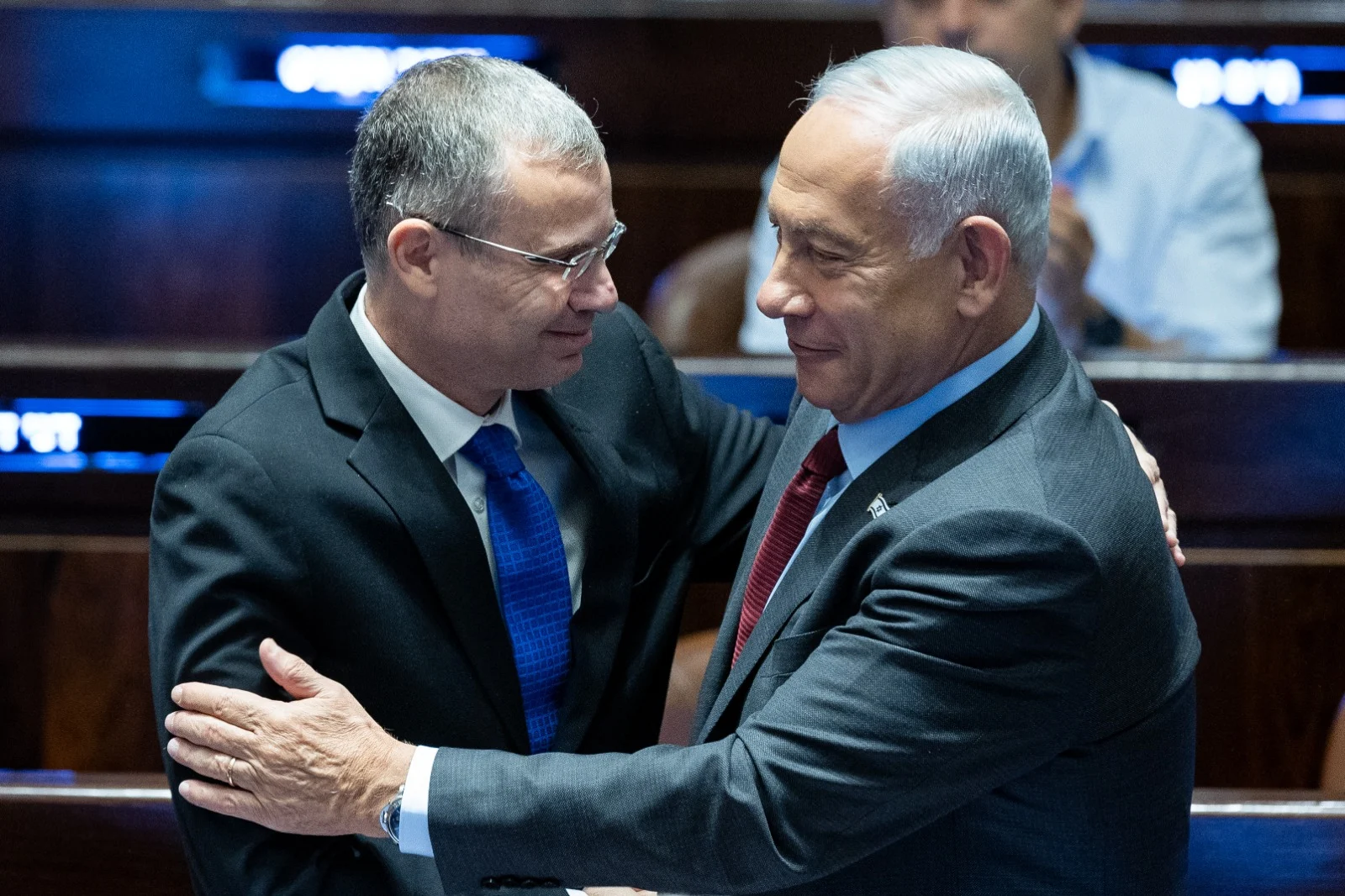 בנימין נתניהו ויריב לוין