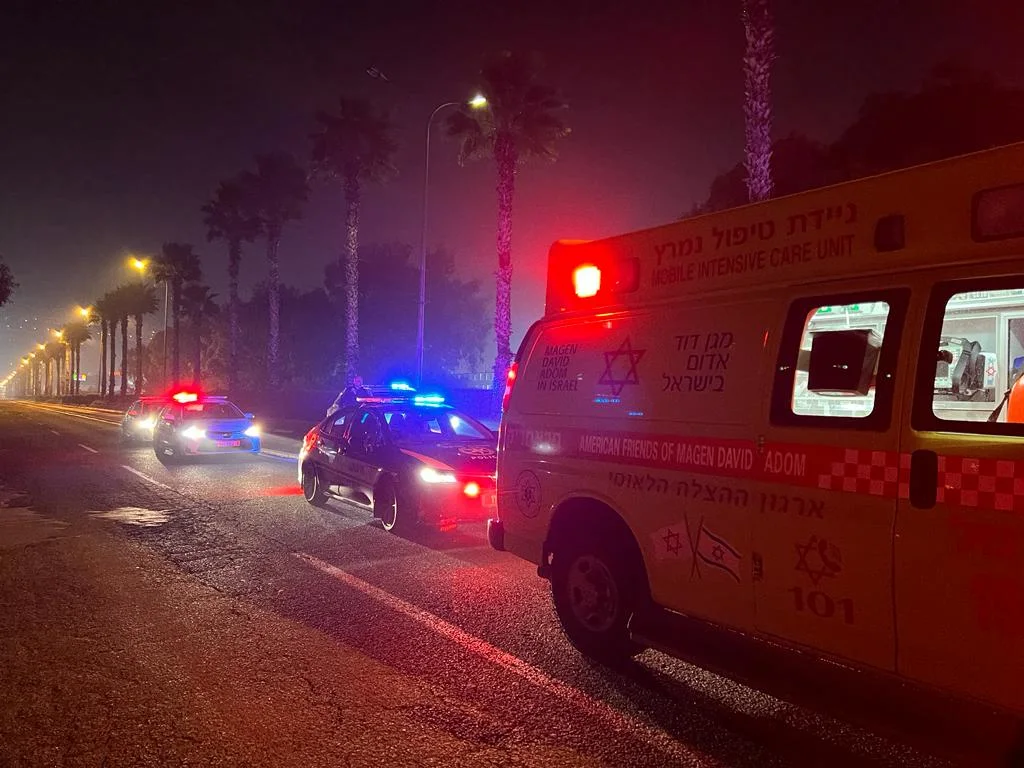 זירת תאונת המטרונית בחיפה