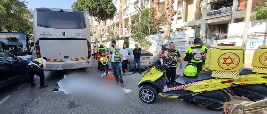 זירת התאונה באשדוד