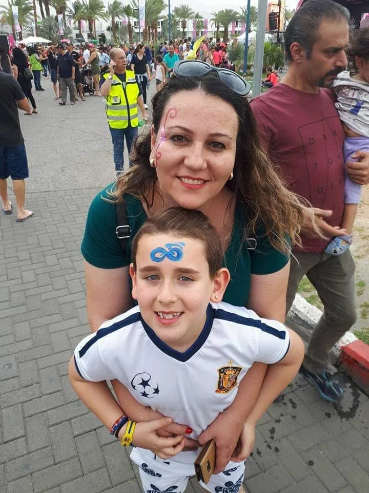 איילה דוד יחד עם בנה רועי