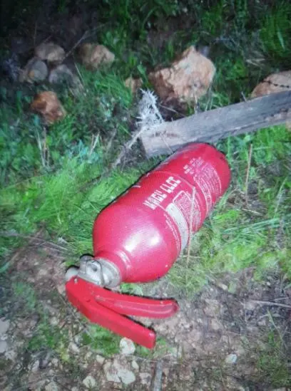 המטען מוסלק בתוך מטף שהוסגר במסגרת החקירה בשב''כ