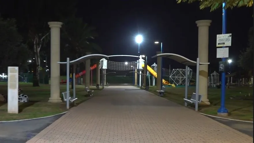 זירת התקיפה האלימה בגן הציבורי באור יהודה