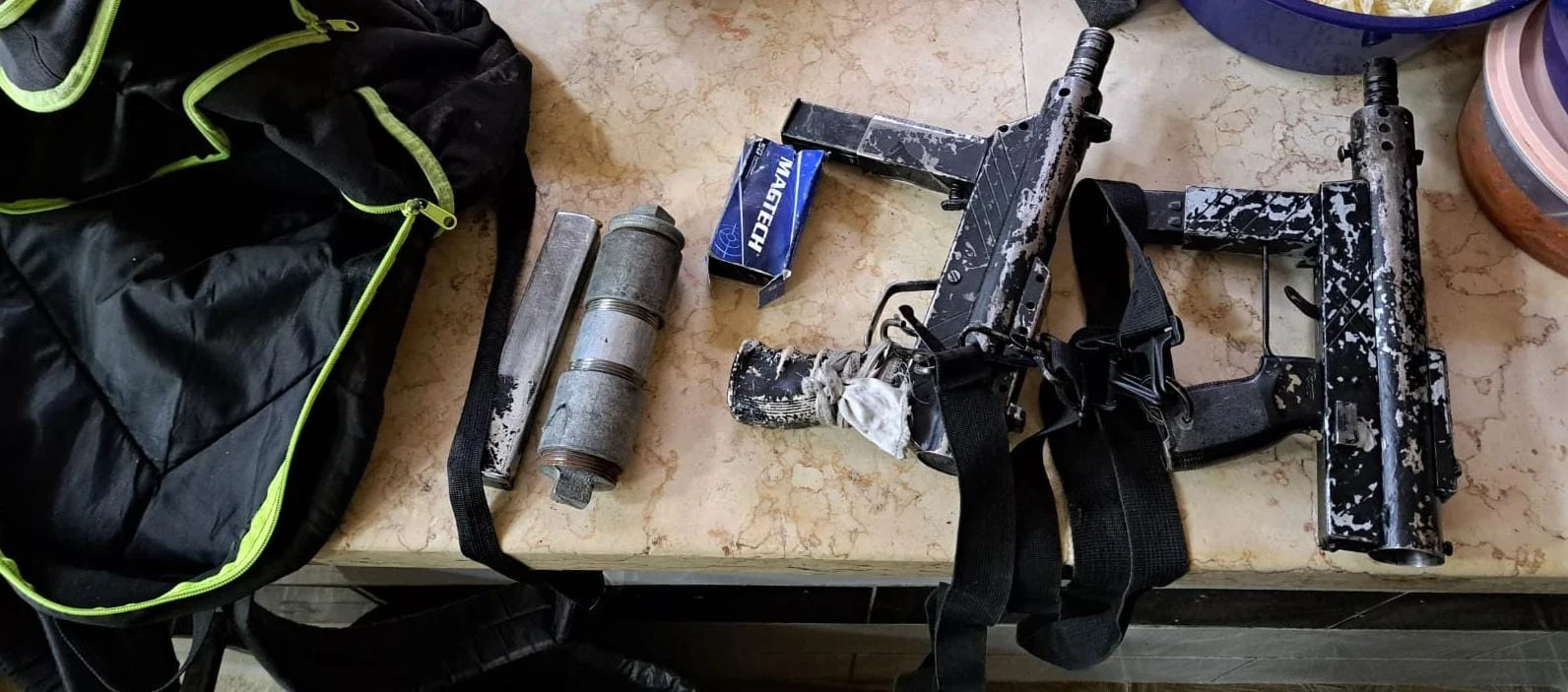 הנשק שנתפס על ידי צה''ל