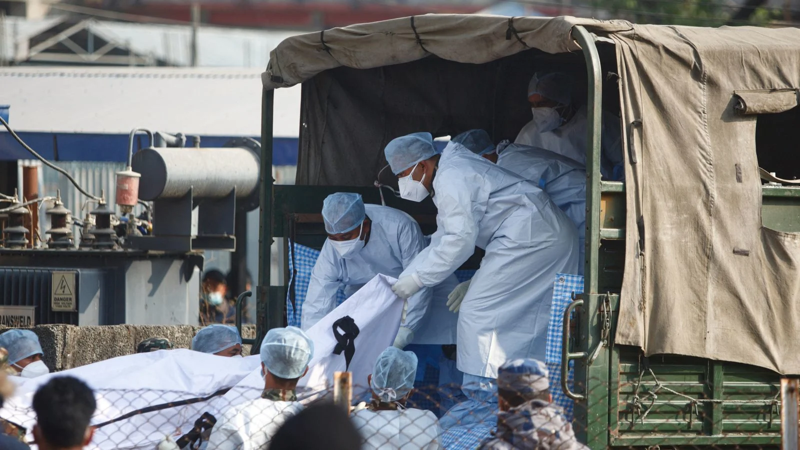 פינוי קורבנות מאזור ההתרסקות