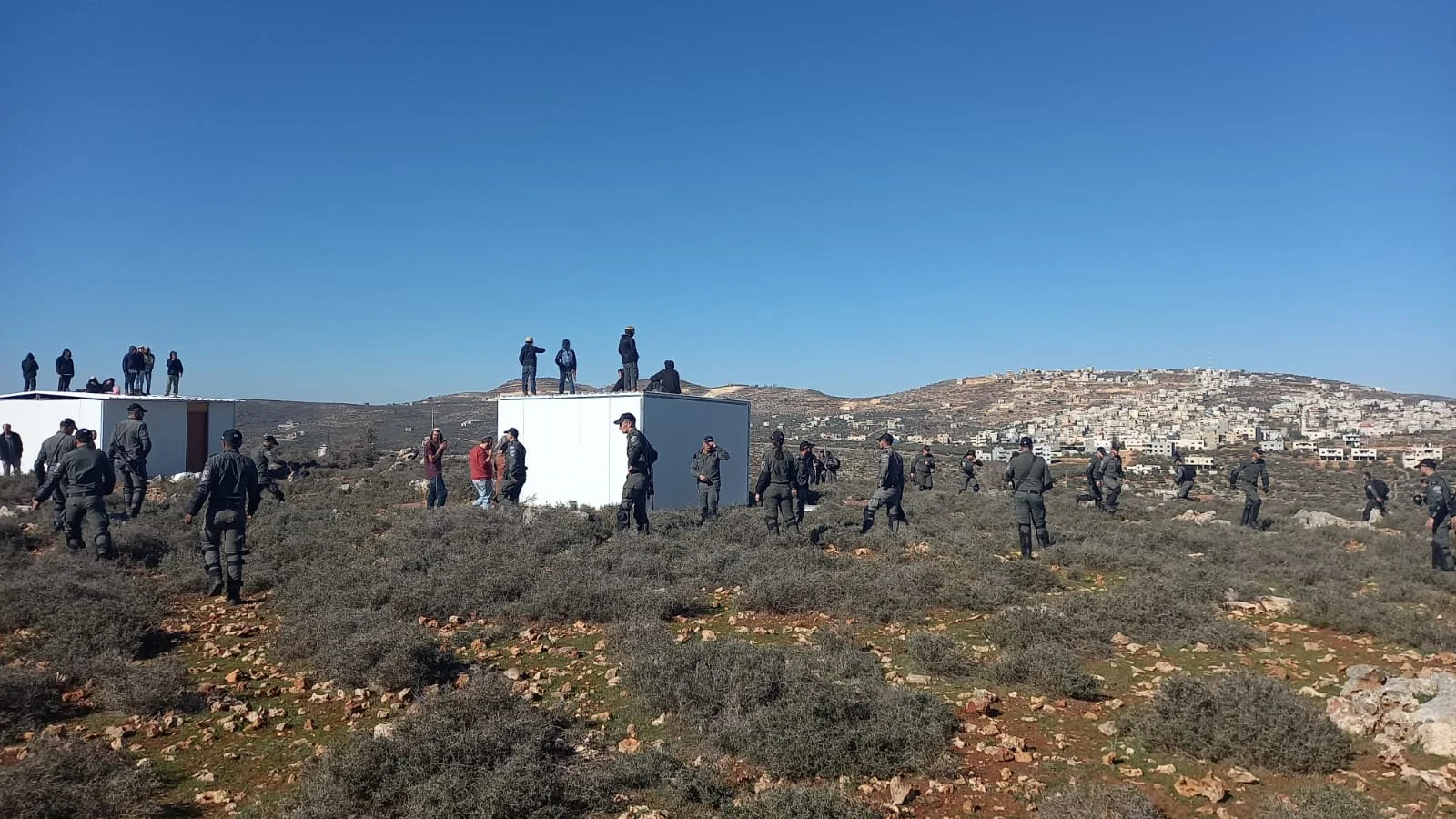פינוי המאחז אור חיים שהוקם בשומרון לזכר הרב דרוקמן