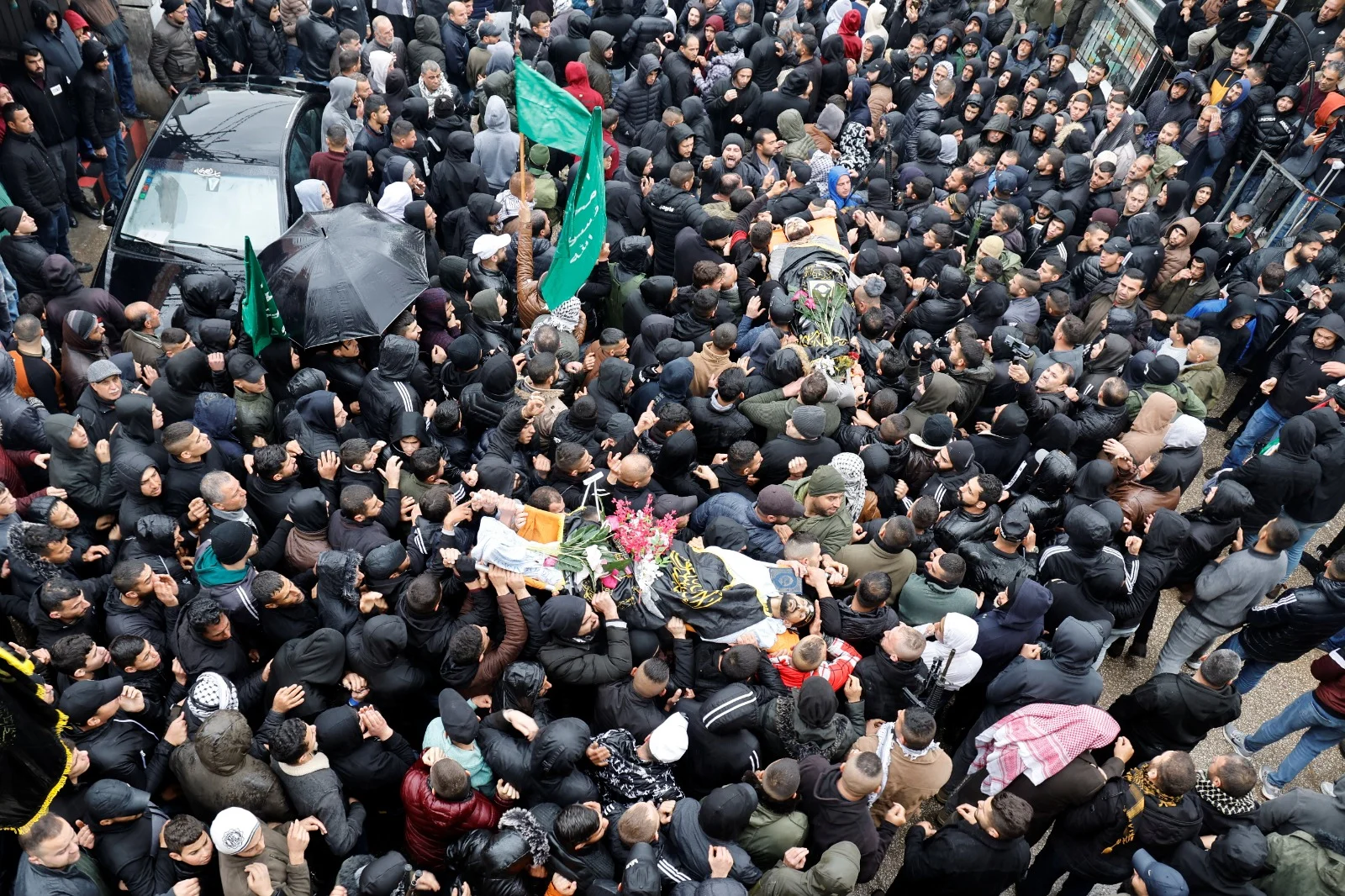 הלוויות הההרוגים בג'נין