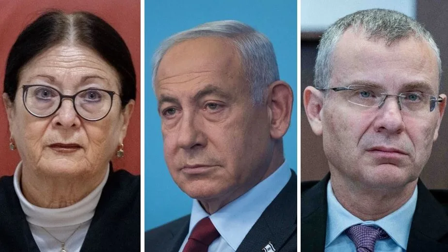 אסתר חיות, בנימין נתניהו ויריב לוין