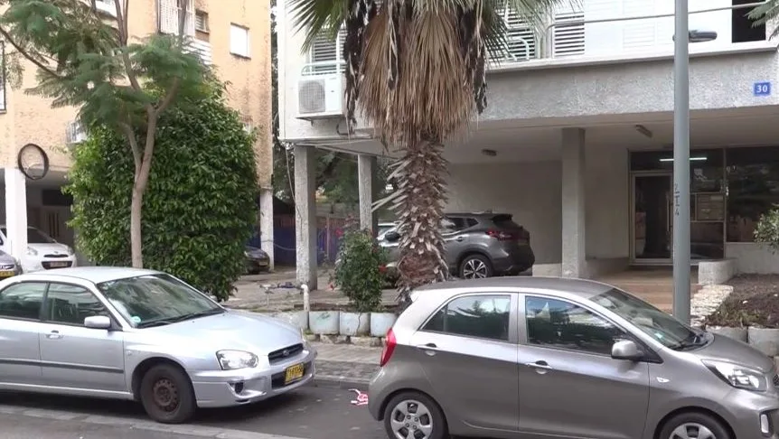 זירת הרצח של נתנאל אהרון בראשון לציון