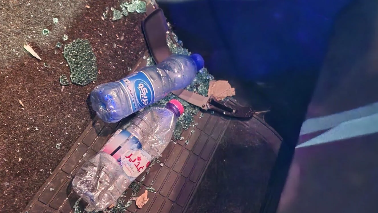 הסכין שנמצאה ברכבו של החשוד בירושלים