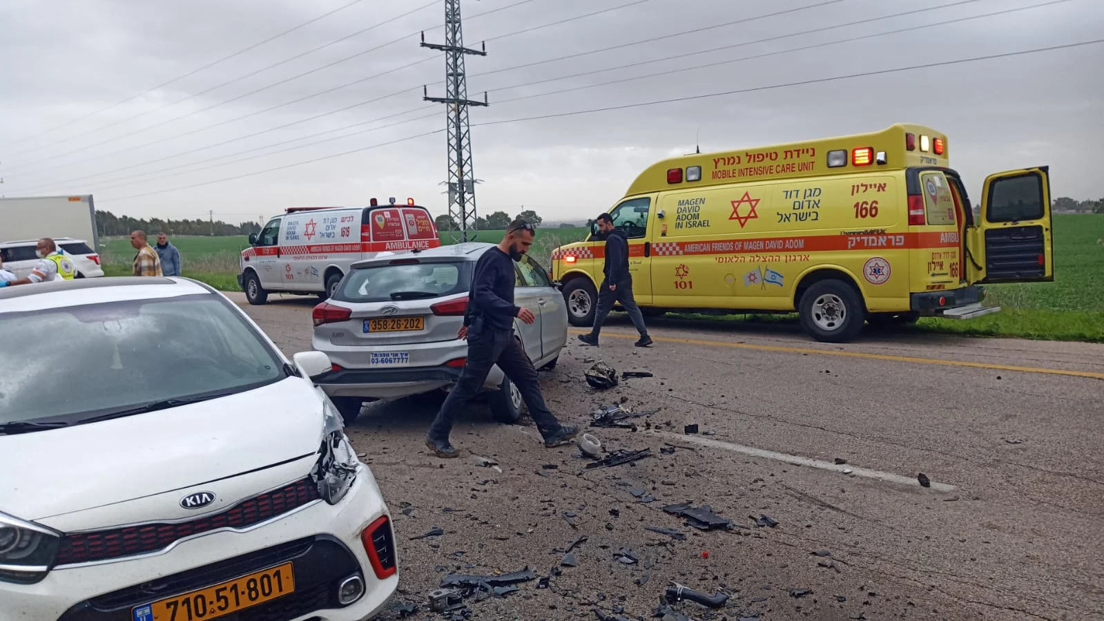 זירת התאונה