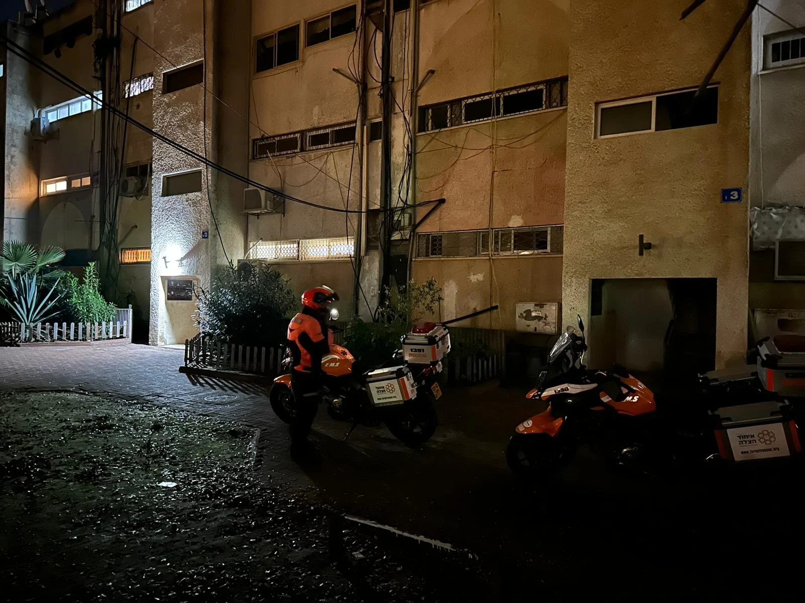 זירת האירוע באשדוד